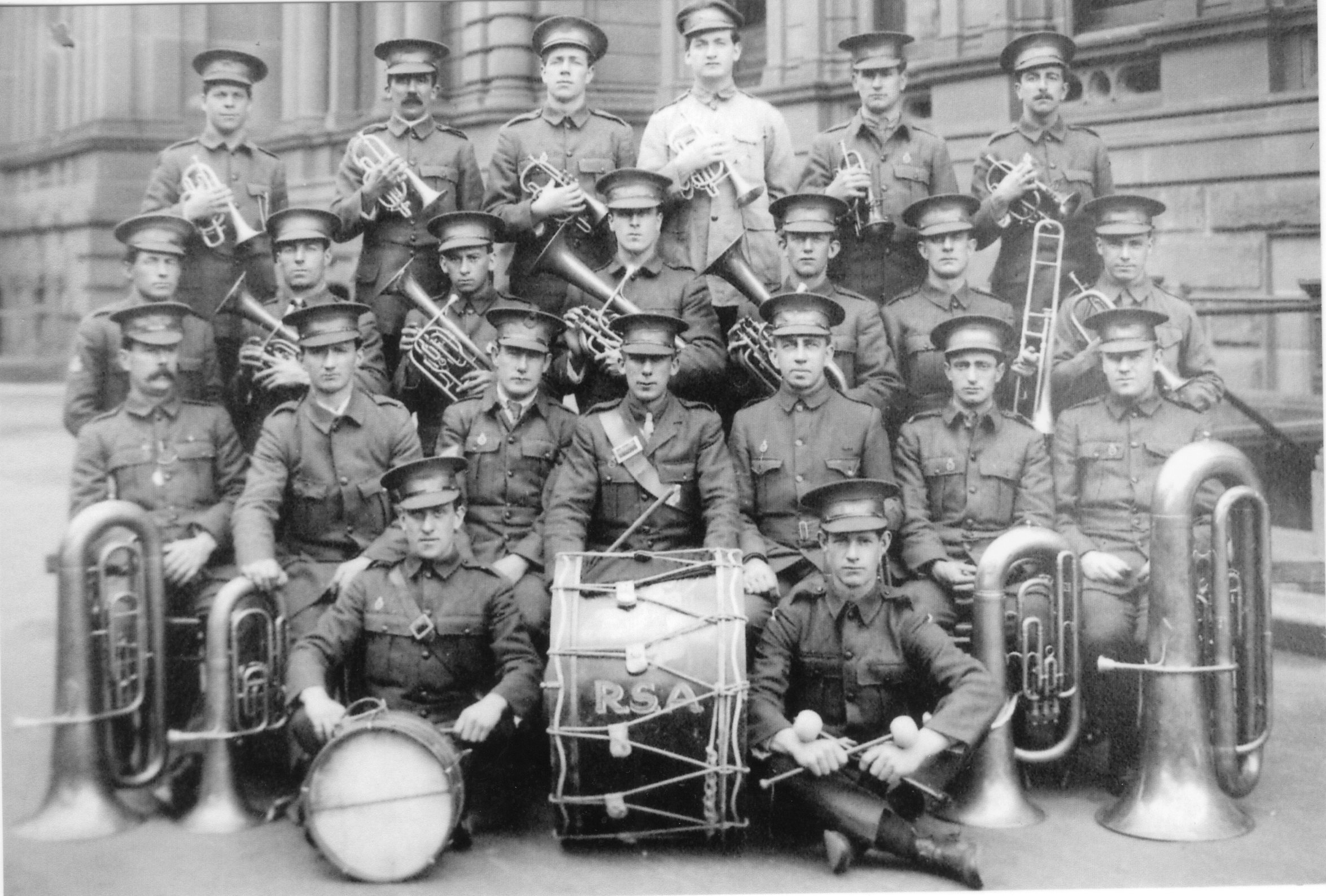 Albert Booth in Lone Pine Orchestra 1918